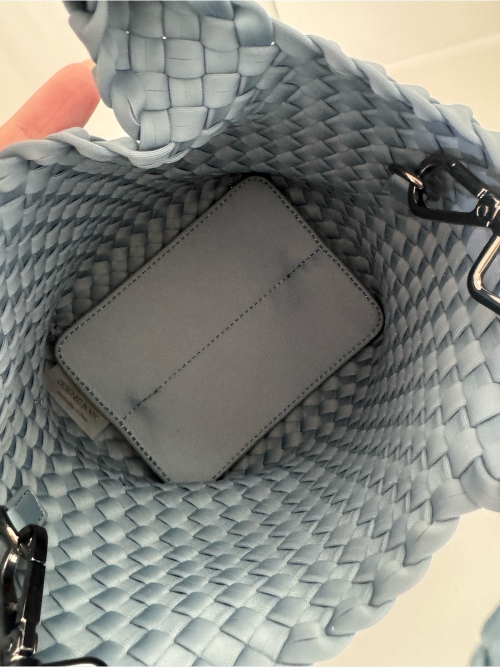 Naghedi Blue Woven Tote Bag - Picture 13 of 16
